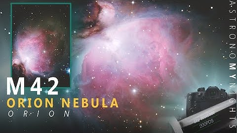 M42 ORION NEBULA | LIVE VIEW THROUGH TELESCOPE | PHOTOGRAPH 8 inch