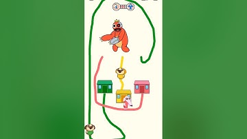 monster 🪝catch with three dogs brain game** #gaming #shorts