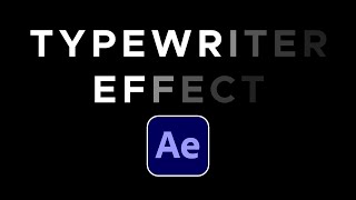 The Cleanest Typewriter Effect in After Effects – No Plugins Needed