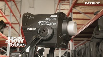 PATRIOT How to Use | Setting Up The Aputure Light Storm LS 1200D Pro Daylight LED Light