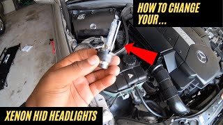 How to Change Your XENON Low Beam Headlight On Your Mercedes CLK [DIY]