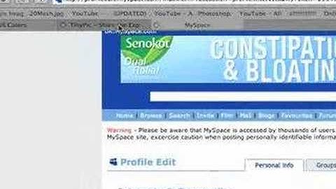 Photoshop MySpace Layout Tutorial (Part 4)