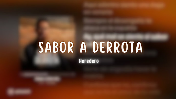 Heredero - Sabor A Derrota [LETRA] 🥀