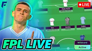 WILDCARD ACTIVE! 💥 FPL DEADLINE STREAM | SALAH BENCHED!