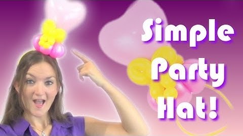 Easy PARTY HAT Balloon Animal Tutorial - Learn Balloon Animals with Holly!