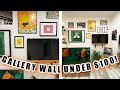 DIY gallery wall under $100! | vlogmas day 16