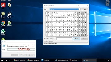 How to Open Character Map using run command