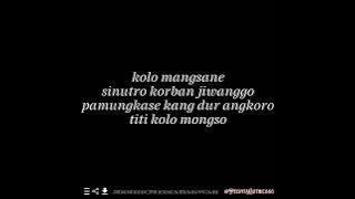 Angker - Titi Kolo Mongso ( Lirik ) #gothicmetalindonesia