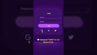 Purple Neomorphic Login Page UI using HTML &amp; CSS 💜