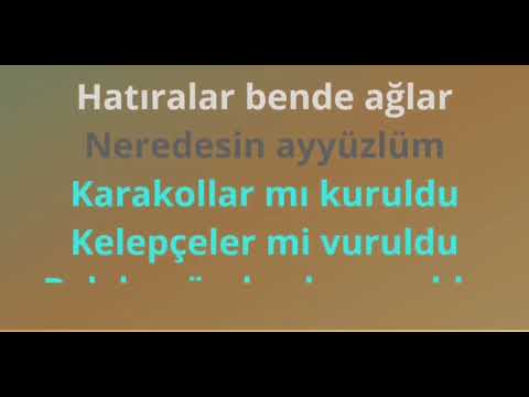 Murat Göğebakan Ay yüzlüm karaoke sözleri