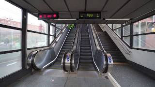 Sweden, Stockholm, Flemingsberg train station, 6X elevator , 9X escalator