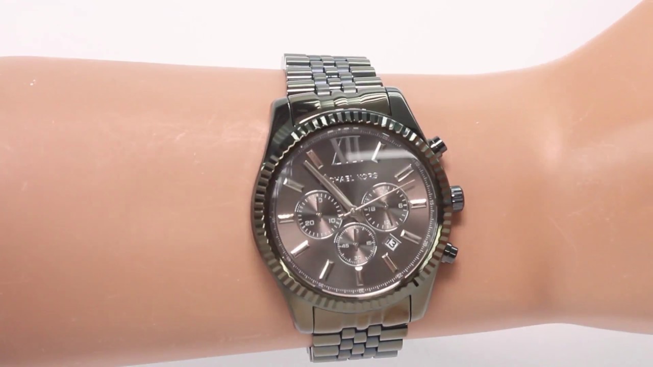 michael kors olive green watch