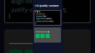CSS Flexbox 🔥 justify-content Explained in 10 Seconds #Shorts
