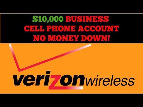 $10,000 Verizon Business Cell Phone Account With No Money Down!