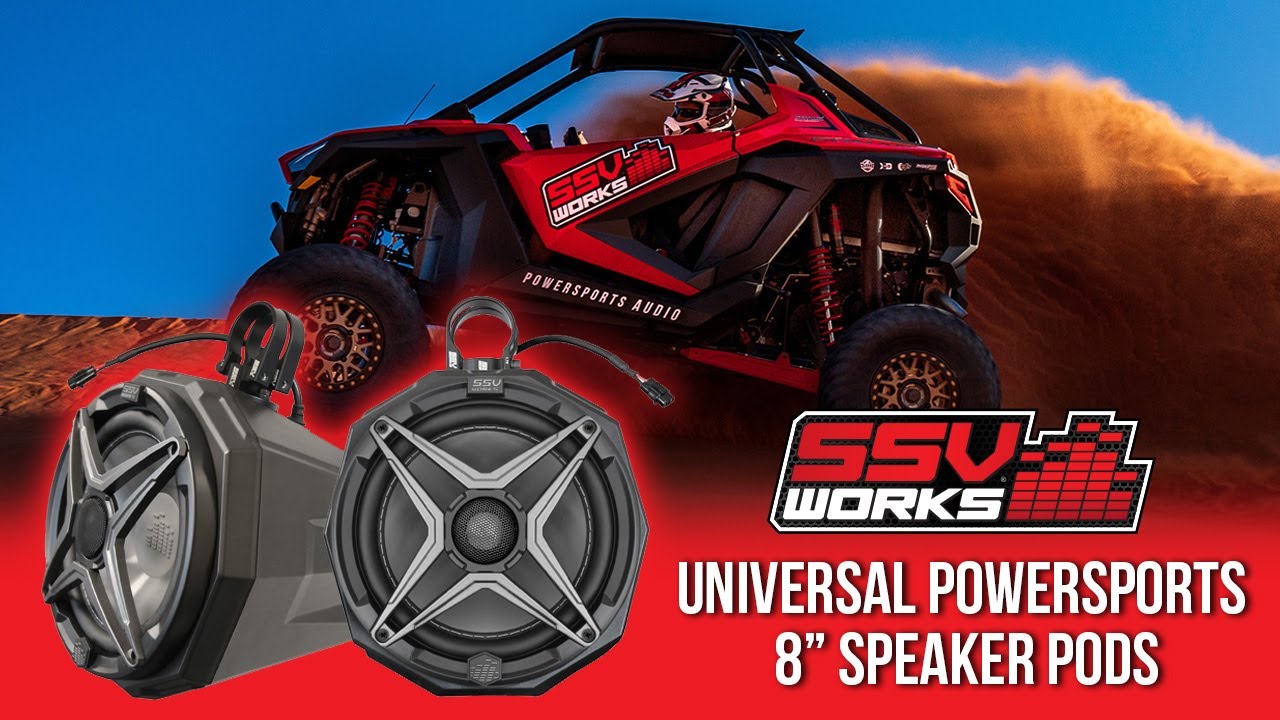 Kawasaki Mule / Teryx 8-inch Cage Mount Speaker Pods Including