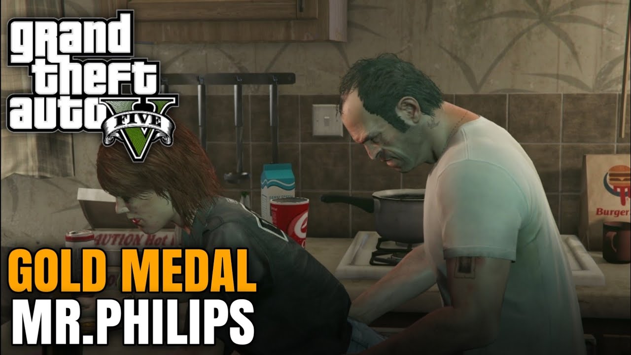 GTA 5 - Mission #17 - Mr. Philips [100% Gold Medal Walkthrough]