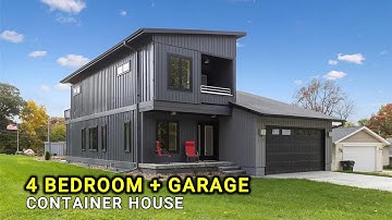 GEWELDIG containerhuis met 4 slaapkamers, garage en meer ruimte!