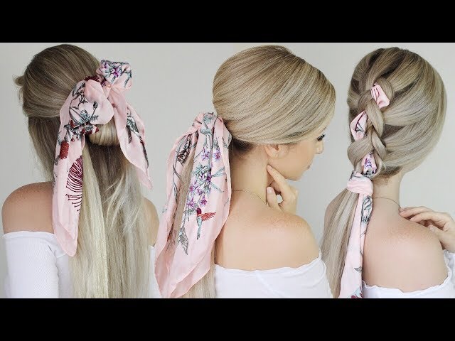 EASY HAIRSTYLES With a Scarf