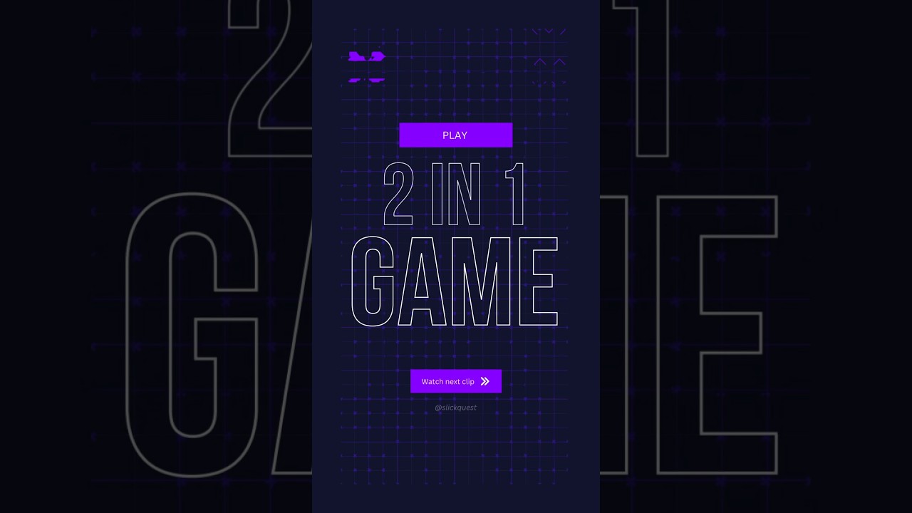 2 in 1 Game Available on IOS!