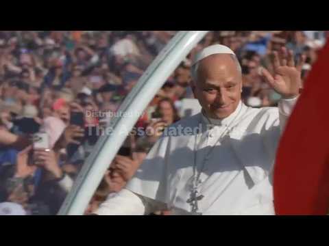 Pope Leo XIV says mass before hundreds of thousands of faithful in Lourdes