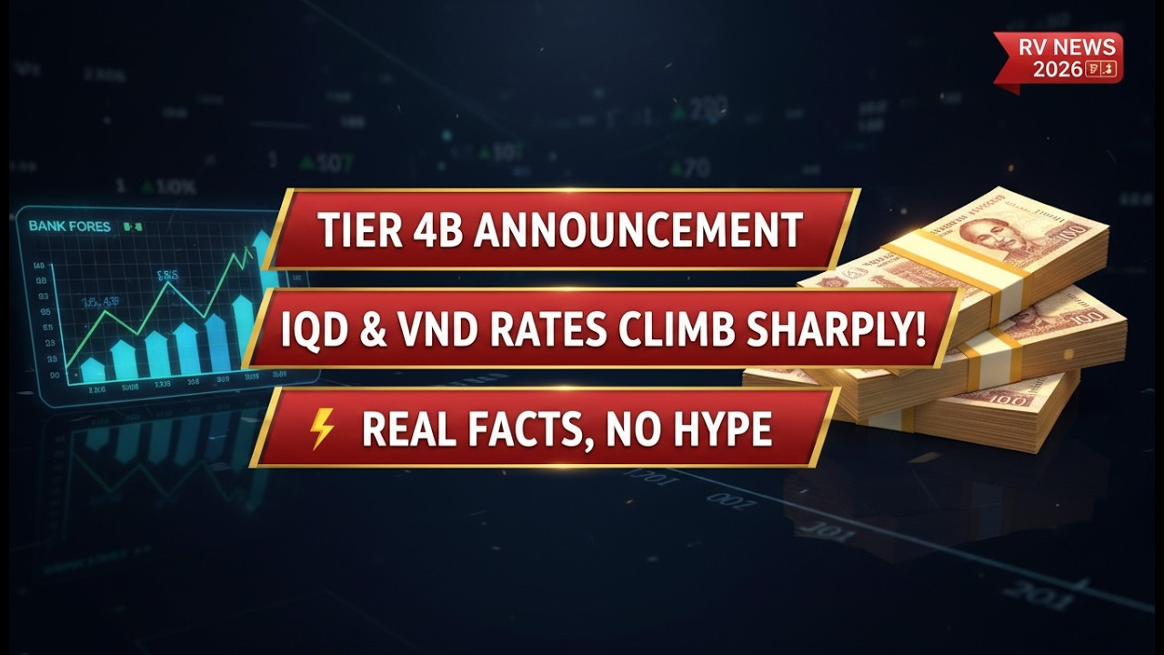 Tier 4B Announcement — IQD & VND Rates Climb Sharply Today  🔊| Real Facts, No Hype🎙️Iraqi Dinar