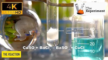 What happens when Copper (II) sulphate (CuSO4) reacts with Barium chloride (BaCl2) ? | CuSO4+BaCl2