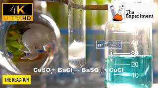 What happens when Copper (II) sulphate (CuSO4) reacts with Barium chloride (BaCl2) ? | CuSO4+BaCl2