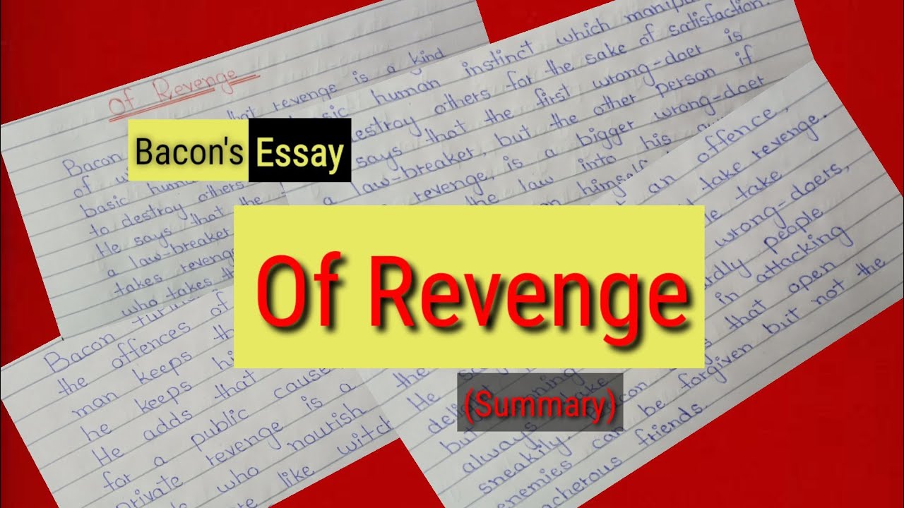 of revenge essay in urdu