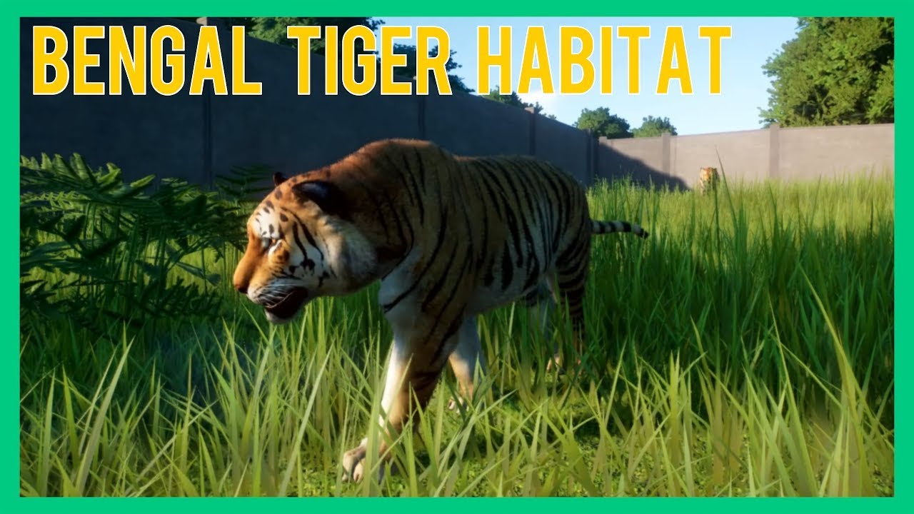 Planet Zoo Beta - Taking care of the Bengal Tiger habitat - YouTube