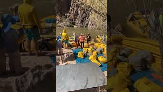 Time lapse video of unpacking the boats at camp . 13 day oar trip with Outdoors Unlimited