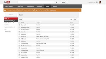 HOW TO get to the old youtube inbox on the new google+ youtube layout