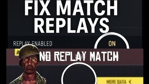 How and where to use "Match Replay" And how to fix no replay matches|#callofdutymobile #codm