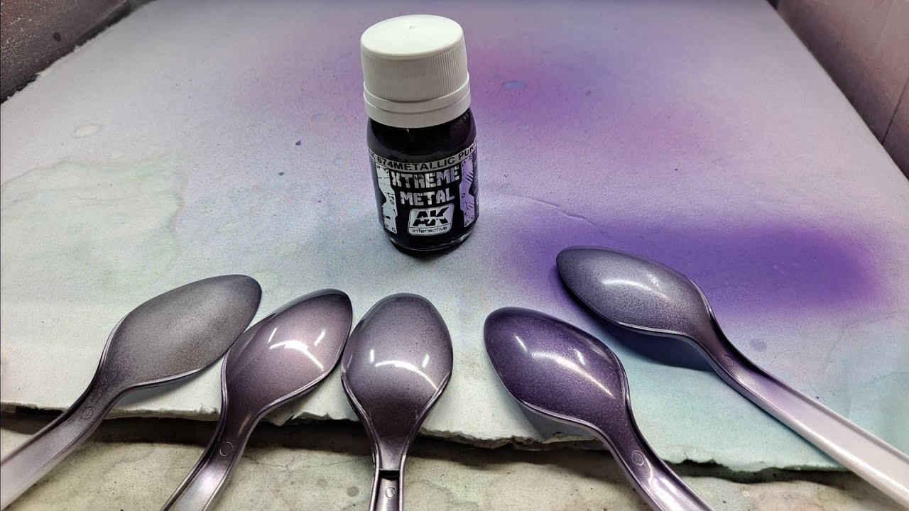 AK extreme metal hobby paint airbrush review - YouTube