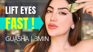 3 Gua Sha Eye Lift Massages for Brighter, Lifted Eyes (3 Mins!) 🌟🤩