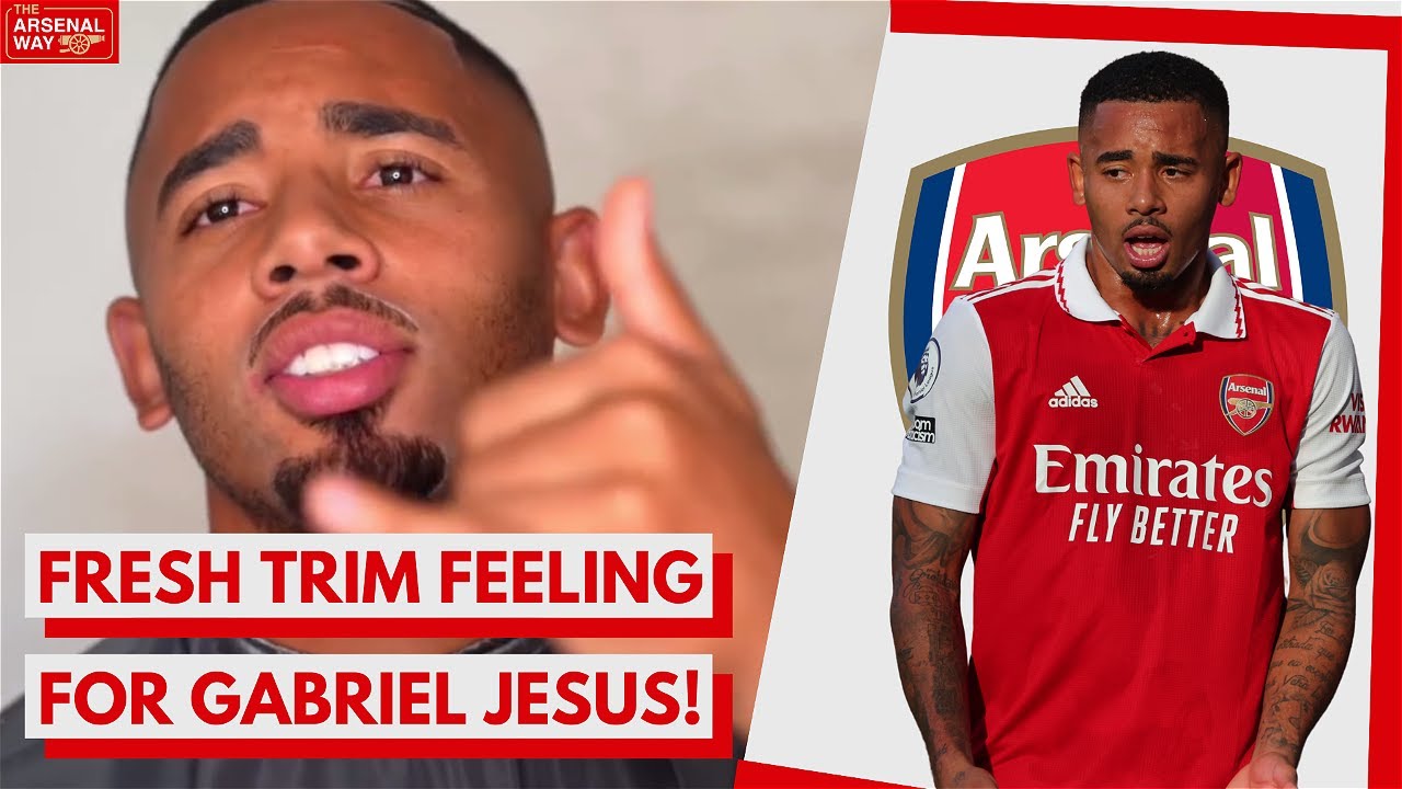 Fresh Trim Feeling Arsenal Striker Gabriel Jesus Showcases Stylish Haircut Video Youtube