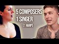 5 Composers 1 Singer ft. Adam Neely, Aimee Nolte, 8-bit Music Theory, Ben Levin
