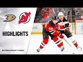 NHL Highlights | Ducks @ Devils 12/18/19