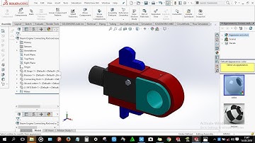 How to design Steam Engine Connecting Rod End assembly