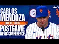 Carlos Mendoza on David Wright ceremony, slumping Francisco Lindor, Luis Torrens' crucial error