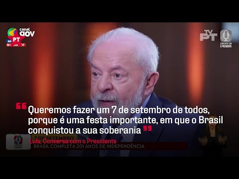 Lula: "O 7 de setembro é uma festa de todo mundo" | Cortes do Lula