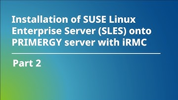 Installing SuSE Rancher on PRIMERGY server (Part 2)