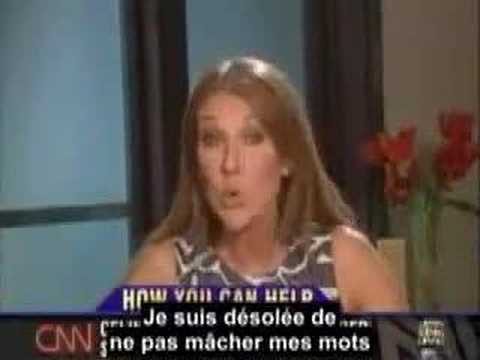 Celine Dion on Larry King - Incoherent Rambling