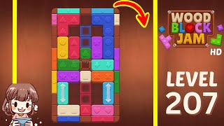 Wood Block Jam Level 207 Solution Walkthrough