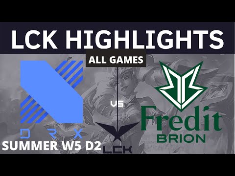 DRX vs. BRO | All Games HIGHLIGHTS - W5 D2 | LCK Summer Split 2021 | DRAGONX VS FREDIT BRION