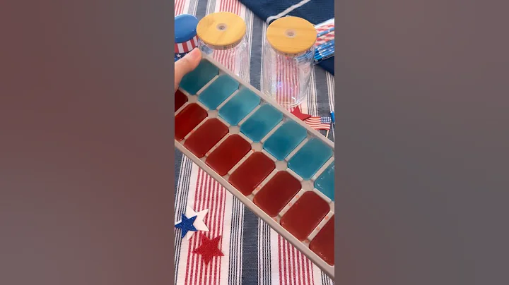 EASY RED AND BLUE DRINK FOR THE 4TH OF JULY!! #4thofjuly #shorts