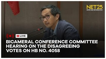 Bicameral Conference Committee Meeting on the Disagreeing Votes on House Bill No. 4058 | December 14
