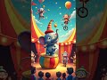 🎪🐘🐒 Elephants &amp; Monkeys Play Fun Circus Games!#elephant #circus #monkey #shorts #shortfeed