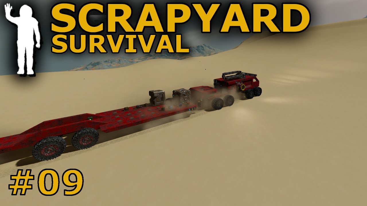 Scrapyard Survival (Space Engineers) 09 - BIG Trailer Build for the Rover