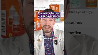 PHARMACY SECRETS Pharma Companies don’t want you to know about: Allergy Eye Drops #seasonalallergies