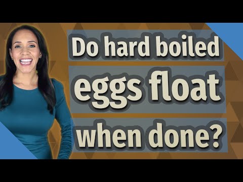Do hard boiled eggs float when done?
